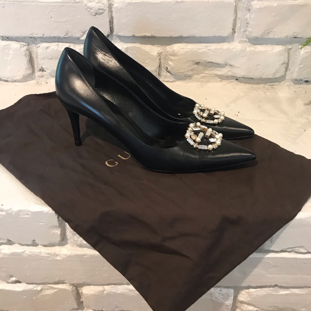 Gucci Rhinestone Heels